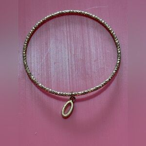 Initial O Gold-Tone Women's Bracelet